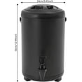 thumbnail image 4 of Stainless Steel Insulated Beverage Dispenser 2.64gal, Hot Drink Dispenser with Spout, 8L Cold and Hot Drink Dispenser for Parties, Black, 4 of 14