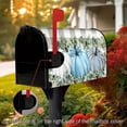 thumbnail image 4 of Autumn Fall Mailbox Cover Magnetic Blue Pumpkin Leaves Checkered Mailbox Wraps Post Letter Box Cover for Garden Yard Home Decor Standard Size 21" x 18", 4 of 6