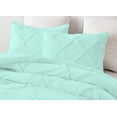 thumbnail image 3 of DNG Creations 1 Piece Diamond Ruffle Comforter 100% Egyptian Cotton, 800TC - Solid Auqa Blue Colour - Super Soft 550 GSM All Season ( California King - Size ), 3 of 6