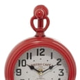 thumbnail image 5 of DecMode 15" Red Metal Pendulum Clock, 5 of 8