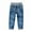 E-235Blue, variant on FAOWME Big Kids Boy Denim Pants With Pocket Drawstring Elastic Waist Straight Fit Comfortable Loose Fit Jeans Trousers For Daily Wear Blue 10-11 Years