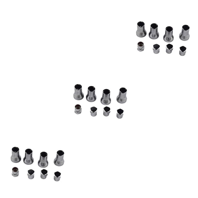 Transemion Tire Caps Handy Installation Workmanship Dust-proof Right Front Valves Car Supplies Protective Covers Valve Stem 3Set