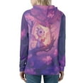 thumbnail image 2 of DISNIMO Dragon Flower Printed Hoodies for Women Zip Up Sport Sweatshirt Long Sleeve Hooded Jackets for Fall Winter, M, 2 of 6