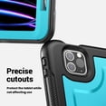 thumbnail image 4 of FJLBDE Case for iPad Pro 11 Inch 2022/2021/2020/2018 iPad 11 4th/3rd/2nd/1st Gen with 360 Rotating Stand, Shoulder Strap, Heavy Duty Shockproof Cover, Sky Blue, 4 of 7