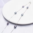 thumbnail image 4 of Collar de perlas de plata Sonducket Azul Negro 40cm, 4 of 6