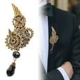 thumbnail image 6 of Segolike Steampunk Brooch Wing Brooch Jewelry with Gears Decorative Retro Styles Vintage Brooch Pendant Brooch for Tuxedo Clothes Scarf, 6 of 8