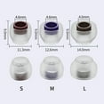thumbnail image 1 of 3 Pair Tri Clarion Silicone Earphone Eartips 3 Pairs For S/M/L Size Headphone Accessories Wired Headset Earbuds Comfort Health S Mingyqi, 1 of 9