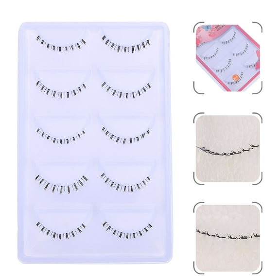 Minkissy 10 Pairs Natural Black Bottom False Eyelashes, Lightweight and Easy to Use for Stunning Makeup Looks