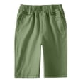 thumbnail image 5 of Bovxnpu Boys Shorts School Sports Boys School Uniform Shorts Elastic Waist Trousers, 5 of 7