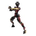 thumbnail image 3 of Samurai Style Mecha Girl Humanoid Building Block, Poseable Anime-Style Mechanical Girl Building Toy, Home Office Table Centerpiece Decor, 3 of 6