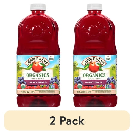 (2 pack) A&E 100% ORG Berry Grape 64oz