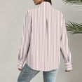 thumbnail image 5 of Heisall Womens Blouses Solid Color Lapel Collar Long Sleeve Button Front Puff Sleeve Shirts, 5 of 7
