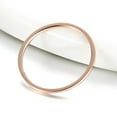 thumbnail image 6 of Women Fashion Smooth Thin Titanium Steel Band Finger Ring Wedding Jewelry Gift, 6 of 8