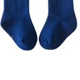 thumbnail image 4 of Little Girls Stockings  Plain Color/Patchwork Side Bow-Knot Midi Tube Socks  Breathable Elastic Knee-Length Socks, 4 of 5