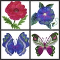 thumbnail image 3 of BeyondVision Custom and Unique Watercolor Blooms and Butterflies [Watercolor Morning Glory Bloom] Embroidered Iron on/Sew patch [5.06" 4.85"], 3 of 3