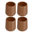 thumbnail image 1 of Unique Bargains 4 Pcs Silicone Fishing Rod Butt Cushion Protector Cap, Small, Brown, 1 of 7
