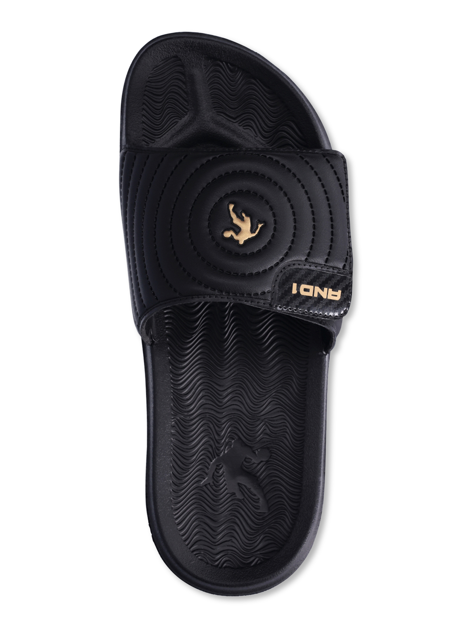 AND1 Men’s Athletic Adjustable Swirl Slide Sandals - Walmart.com