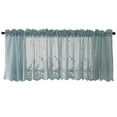 thumbnail image 1 of Youkk Dentelle Café Cuisine Ruffle fenêtre semi-transparente Drapé Valance Rideaux Traitement fenêtre Voile, 1 of 9