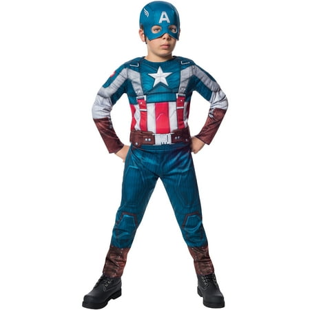 Deluxe Retro Captain America Winter Soldier Child Halloween Costume