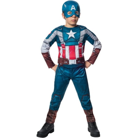 Deluxe Retro Captain America Winter Soldier Child Halloween