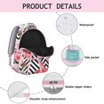 thumbnail image 4 of Modern Sunflower Floral Backpack for Teens - Lightweight School Backpack with Breathable Mesh Back, Side Water Bottle Holder, Trendy Flowers Pattern for Middle High School Students, 4 of 6