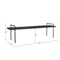 thumbnail image 6 of Uttermost Chandos Modern Iron and Wood Bench in Dark Gray/Silver, 6 of 7