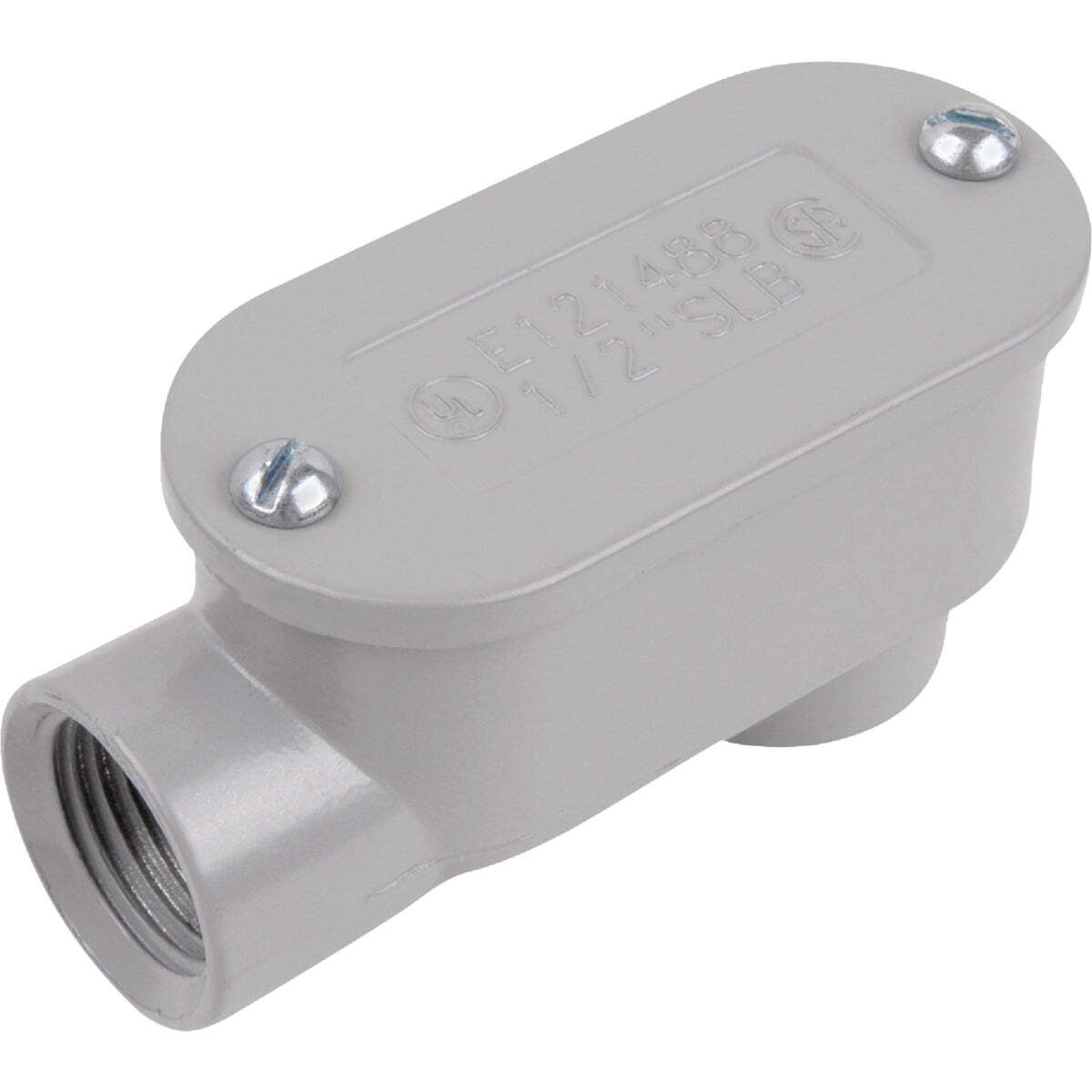 Unbranded Halex 1-1/4 In. Die-Cast Copper-Free Aluminum Alloy Service Entrance Elbow 59512 β Residential Use, Standard Application