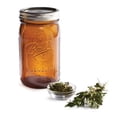 thumbnail image 3 of Ball(R) Wide Mouth Canning Jars 4/Pkg-Quart Elite Color Series Amber, 32oz, 3 of 10