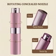 thumbnail image 3 of Lisapack 8ML Atomizer Perfume Spray Bottle for Travel, Empty Refillable Cologne Dispenser, Portable Sprayer (Stripe Pink), 3 of 5