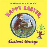 H. A. Rey: Happy Easter, Curious George: Gift Book with Egg-Decorating Stickers!: an Easter and Springtime Book for Kids (Hardcover)