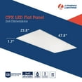 thumbnail image 6 of LED Flat Panel, 4 ft L, 2 ft W, 120 to 277V AC, 6 of 7