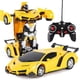 thumbnail image 1 of Remote control car, 2 in 1 transforming robot car, one push transforming car, remote control transformers and transforming robot, children's educational for, 1 of 5