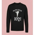 thumbnail image 5 of Old Glory Mens Halloween I'm Here For The Boos Long Sleeve Graphic T Shirt, 5 of 6