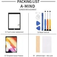 thumbnail image 2 of for IPad 9.7" 2018 /iPad 6 6th Gen A1893 A1954 Touch Screen Replacement Parts,(NO LCD,NO Home Button) with Free Screen Protector+Repair Tools(White), 2 of 7