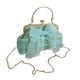thumbnail image 5 of Bolso de mano con cierre de hebilla Yuyangstore Bolso de felpa Verde, 5 of 8