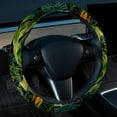 thumbnail image 2 of Tropical Plants Printed 14.5 Inch PVC Leather Car Wheel Covers Steering Wheel Cover Auto Accessories, 2 of 6