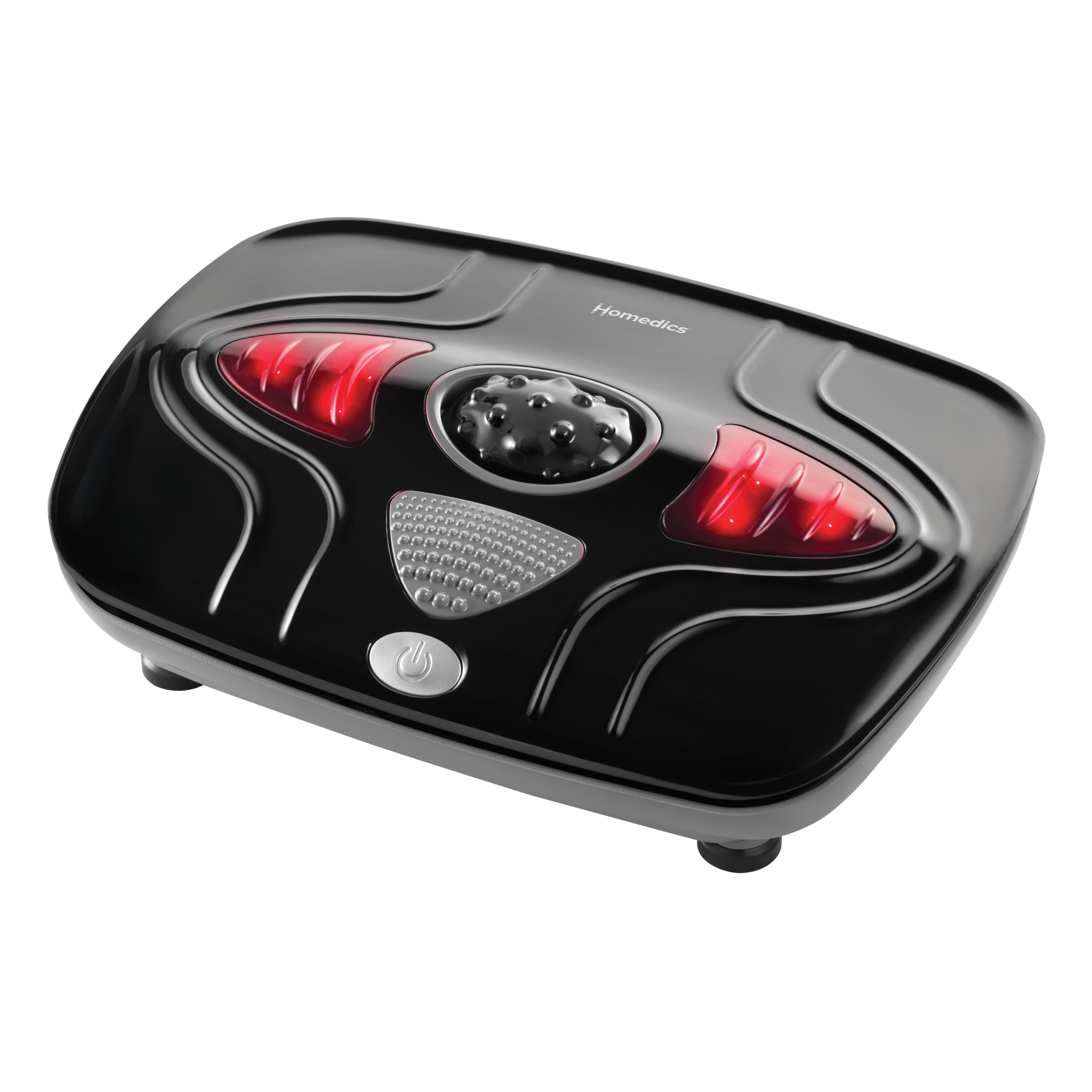 (3 pack) Homedics vibration foot massager with soothing heat, Black