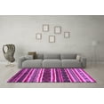 thumbnail image 3 of Ahgly Company Indoor Square Oriental Pink Industrial Area Rugs, 5' Square, 3 of 4