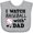 AC-Heather Grey, variant on Inktastic I Watch Baseball with My Dad Boys or Girls Baby Bib