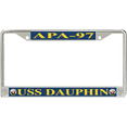 thumbnail image 1 of USS Dauphin APA-97 License Plate Frame, 1 of 1