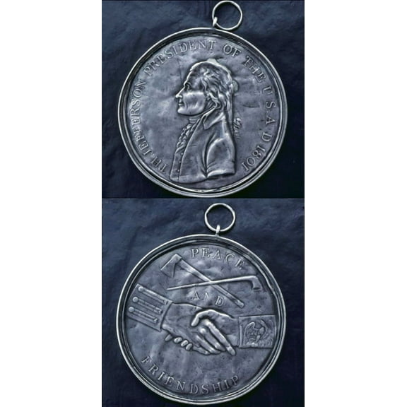 Thomas Jefferson Indian Peace Medal History (24 x 36)