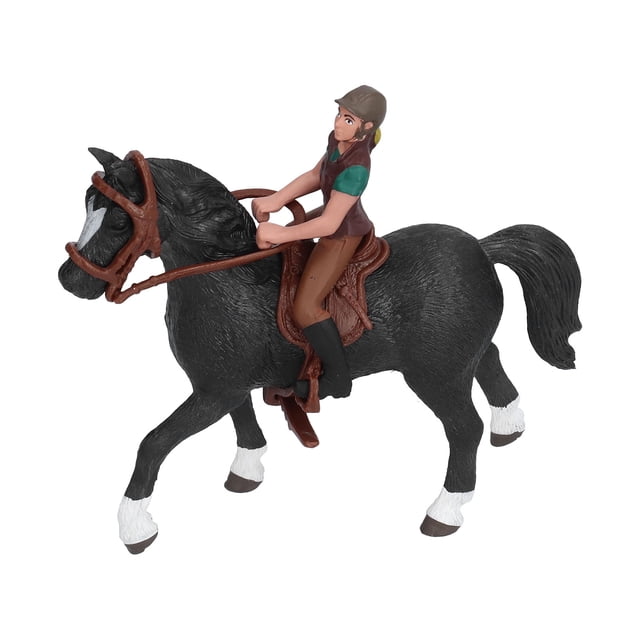 MODOLO DE JINETE DE CABALLOS, FIRMA SIMULADA Rodeo Rodeo Rodeo Decoración de Juguetes Portátil Vivida para Vieges Domémicos para Niños Para Niños Fiesta