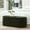 Dark Green, variant on Orange Oval Storage Bench in American Design - Multi - functional for Extra Seating and Footrest