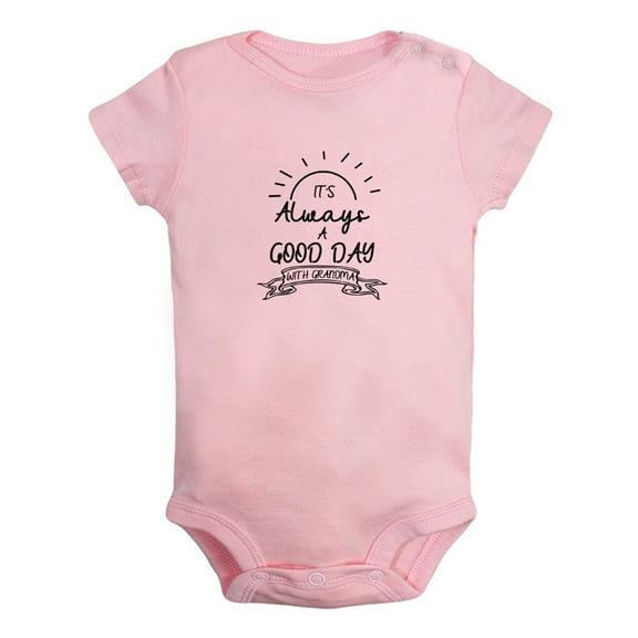It's Always A Good Day With Grandma Funny Rompers For Babies, Newborn Baby Unisex Bodysuits, Infant Jumpsuits, Toddler 0-24 Months Kids One-Piece Oufits