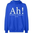 thumbnail image 2 of OXI Hoodie Sweatshirt - Ah The Element of Surprise, Basic Casual Hoodie for Men's and Women Fleece Hoodie Long Sleeve - Royal Blue Large, 2 of 3