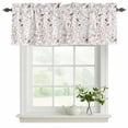 thumbnail image 2 of Flowers Birds Valances for Windows, Decorative Rod Pocket Window Valance Curtains, Farmhouse Botanical Floral Branches Plants Short Curtain Drapes for Kitchen/Living Room, 2 Panels, 42" W x 18" L, 2 of 8
