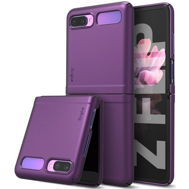 Galaxy Z Flip Case, Galaxy Z Flip Cover, Ringke [Slim] Purple
