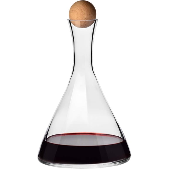 Wine Carafe Decanter, 33.8 oz, Avant-Garde Collection, Ideal for Home, Restaurants, and Parties, Lead-Free Crystal, Handwash Only, Made in Europe