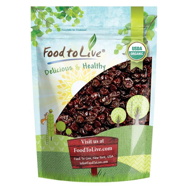 Certified Organic Montmorency Dried Tart Cherries by Food to Live