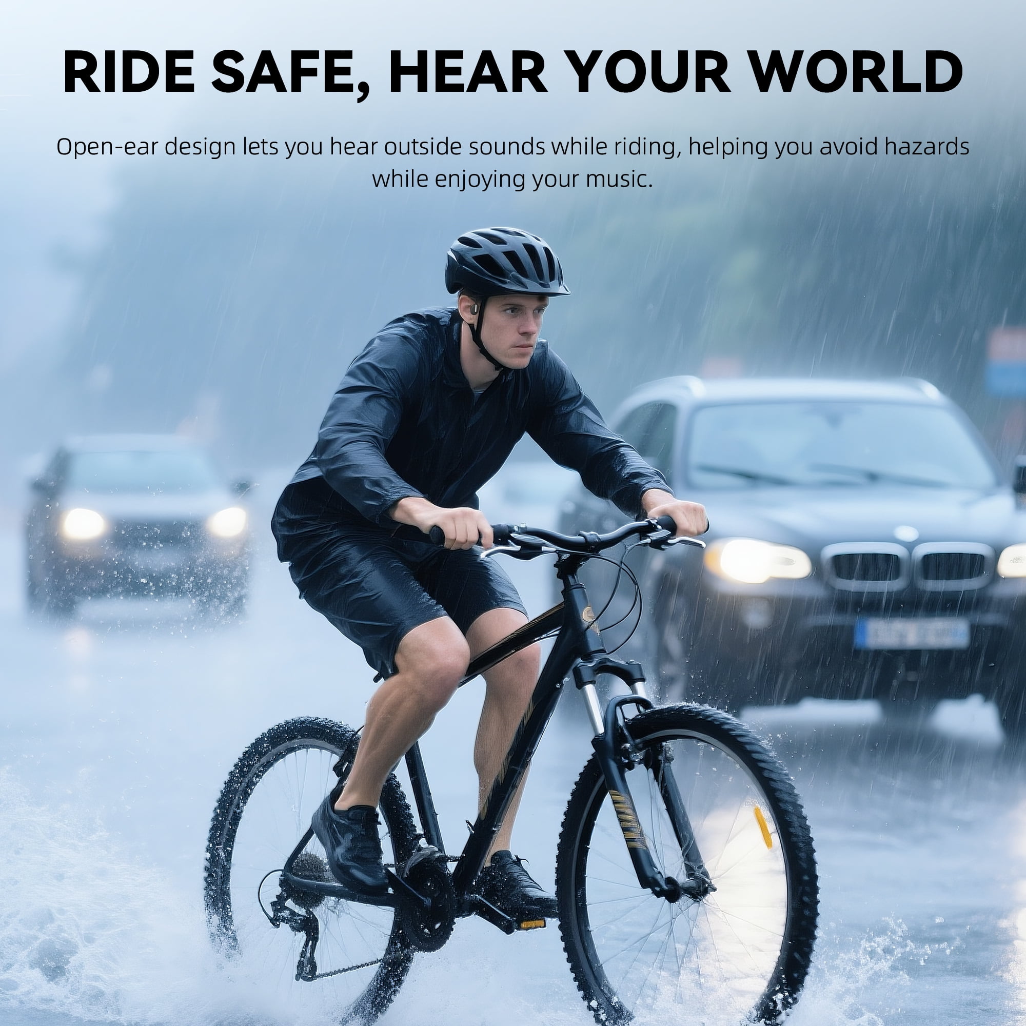 HIFI WALKER T10 Ultra Bone Conduction Headphones, 32GB MP3, Bluetooth 6.0, IPX8 Waterproof, 15H Battery